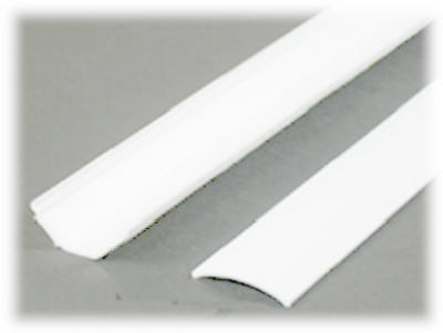 5" White Plastic Cord Hider
