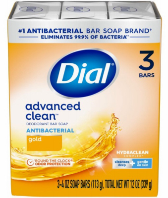 3PK 4OZ Dial Soap Bar