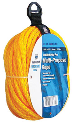 1/4"x50' YEL Poly Rope