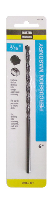 3/16x6" Percussion Masonry Bit