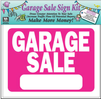Garage Sale Sign Kit