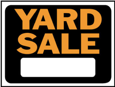 9x12 Plas YD Sale Sign