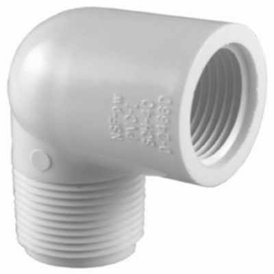 3/4" PVC 90 Degree Street Elbow TxT