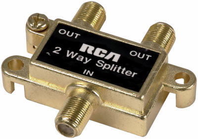 2Set Coaxial Cable Splitter