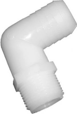 1/4x1/4MPT Nylon Barb Elbow