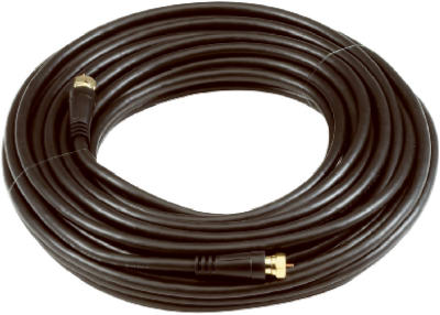 50' Black RG6U Coaxial Cable