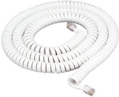 25' WHT Handset Cord