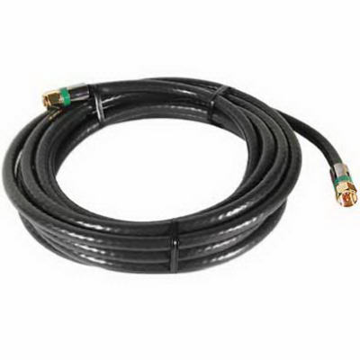12' Black RG6 Quad Coax Cable
