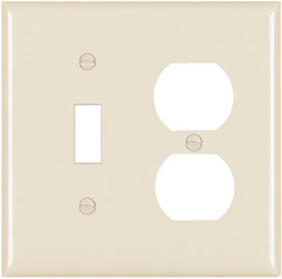 Almond 1 Tog 1 Outlet Wallplate