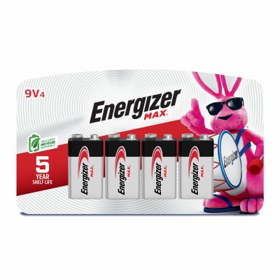 Energizer 4PK 9V Battery