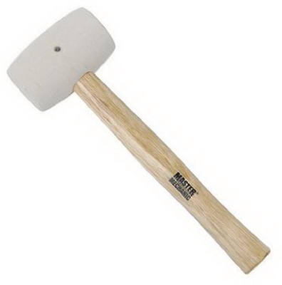 MM 12OZ WHT Rubb Mallet