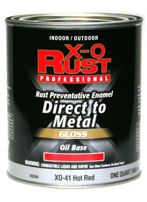 XO Qt Hot RED XO-Rust Oil Enamel