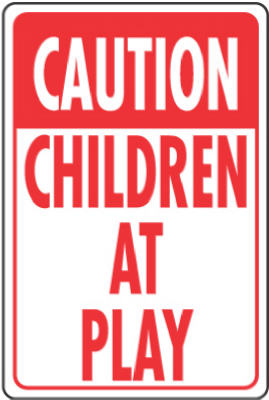 12x18 Children At Play Sign