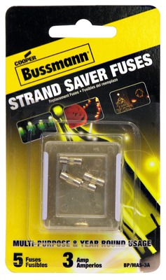 5pk 3amp XMAS Fuse Cooper