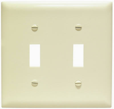Ivory Over 2Toggle Wallplate