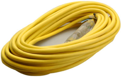 50' 14/3 Yellow Extension Cord