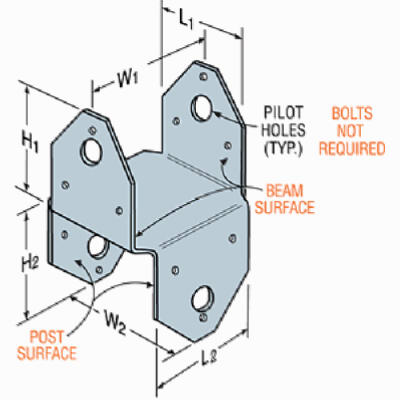 G185 4x4 Post Cap Z-Max