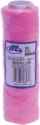250' Pink Nylon Mason Line