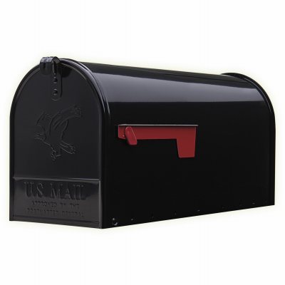 BLK LG T2 Rural Mailbox        *