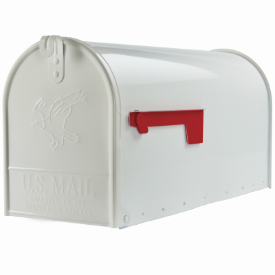 WHT LG T2 Rural Mailbox        *