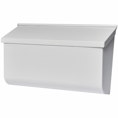 XL White Galv Wall Mailbox