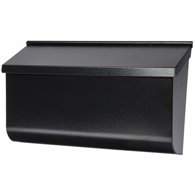 XL Black Galvanized Wall Mailbox