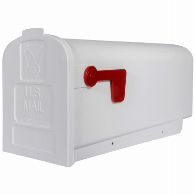 WHT Poly Rural Mailbox