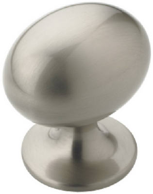 1-1/4" NI Oval Knob