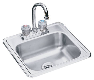 15x15x5-1/8 SS Single Bar Sink