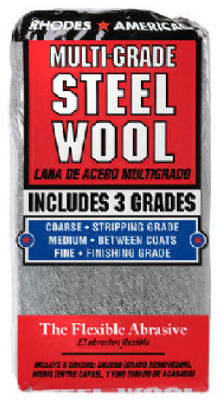 12PK Steel Wool Pad ASSTD