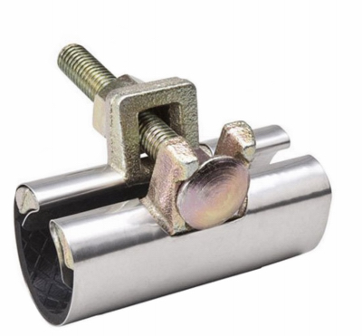 1-1/4" x 3" 1-bolt SS Pipe Clamp
