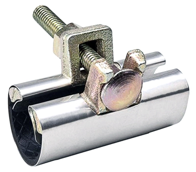 1-1/2" x 3" 1-bolt SS Pipe Clamp