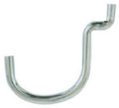 8PK 5/8" Curved Peg Hook