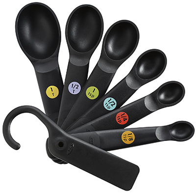 111108  Meas Spoon Set BLK 6PC