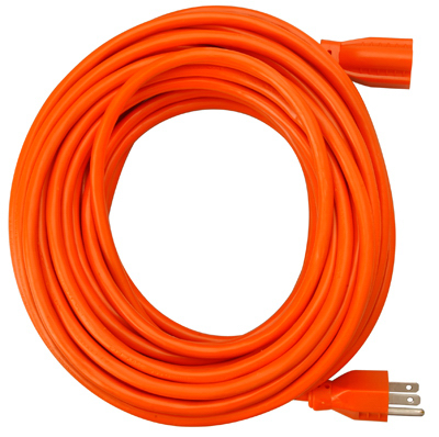 25' 16/3 Orange Extension Cord