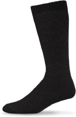 MED BLK Boot Sock