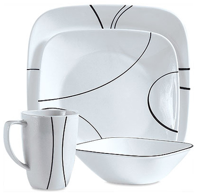 16PC SQ Dinnerware Set