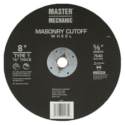 8x1/8 Masonry Cutting Wheel