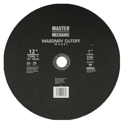 MM 12"x1/8x1 Masonry Wheel