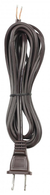 8' BRN Lamp Cord Set