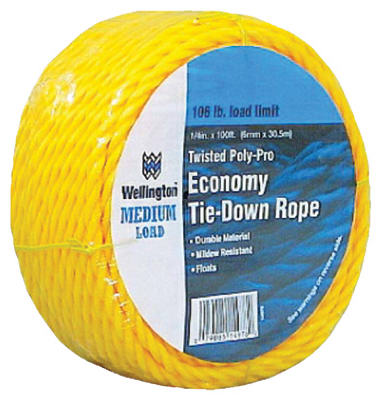 1/4"x100' YEL Poly Rope