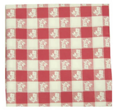 82" Round Gingham Tablecloth