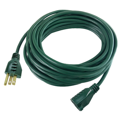 40' 16/3 Green Extension Cord