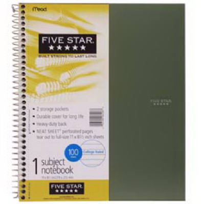 100SHT 5Star Notebook