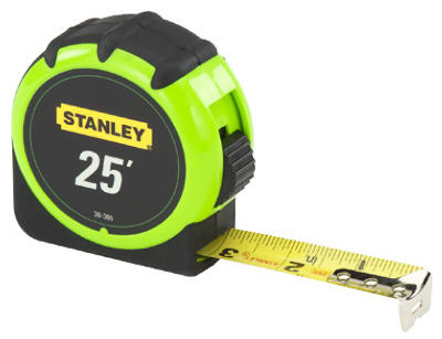 25'x1" HiVis Tape Rule Stanley