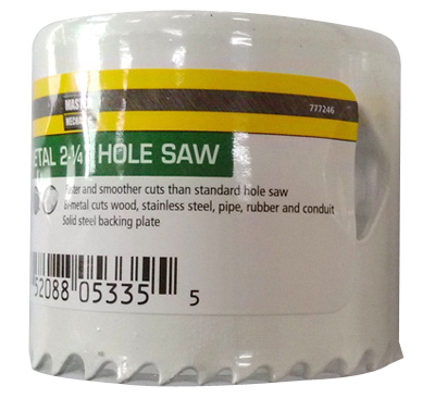 2 1/4" MM/Bi Hole Saw
