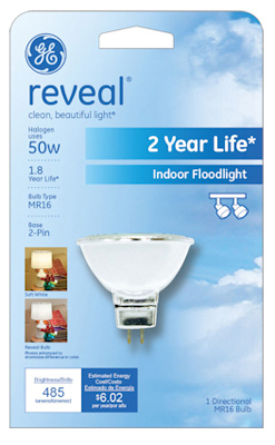 50W GE/QTZ Halo FLD Light