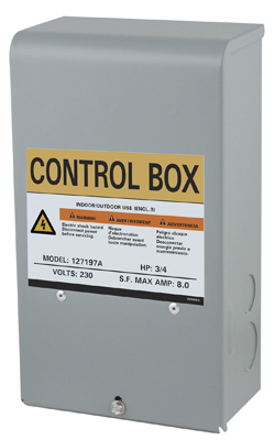 3/4 HP 230V Control Box