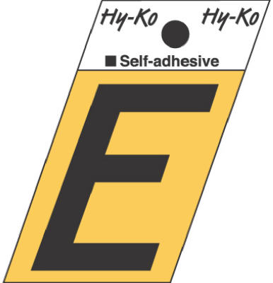 1-1/2" Adhesive Alum Letter E