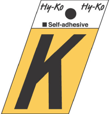 1-1/2" Adhesive Alum Letter K